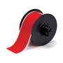 Printer Tape, Vinyl Film, Gloss, Red, 2-1/4 in, 100 ft