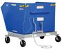 Vestil Steel Portable Tilting Hopper 1-1/2 Cubic Yard 2,000 Lb. Capacity Blue