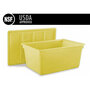 Food Box Lid, 1 in, Polyethylene, 26-1/2 in, Yellow, 18-1/2 in, P326 Series Food Box, USDA Approved