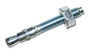 Vestil Steel Concrete Sleeve Anchor Bolts 4 Pack 3/4 In. x 4 In. Silver