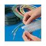 Pipe and Wire Markers, English, 7, Vinyl Cloth, Adhesive Backed, Black on White