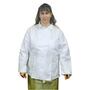 Frock, 50% Polyester / 50% Cotton, White, Snap, 2X-Large