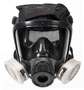 MSA 10083783 Twin-Port Advantage 4000 Full Facepiece Respirator, Med