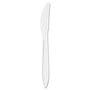 Knife, Medium Weight Plastic, White, 6.25 in