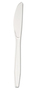 Boardwalk®, Knife, Heavy Weight Plastic, White, 6.8 in