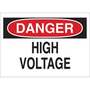 Danger High Voltage Sign, Polyester