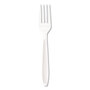 SOLO® HSWF0007 Impress Heavyweight Full-Length Polystyrene Cutlery, Fork, White, 1,000/Carton