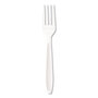 SOLO® HSWF0007 Impress Heavyweight Full-Length Polystyrene Cutlery, Fork, White, 1,000/Carton