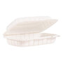 Dart® 206MFPPHT1 Hinged Lid Containers, Hoagie Container, 6.5 x 9 x 2.8, White, Plastic, 200/Carton