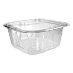 Dart® CH64DEF ClearPac SafeSeal Tamper-Resistant/Evident Containers, Flat Lid, 64 oz, 8.1 x 7.8 x 3.3, Clear, Plastic, 100/Bag, 2 Bags/CT