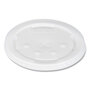 SOLO® L28BNR Polystyrene Plastic Flat Straw-Slot Cold Cup Lids, Fits 28 oz Cups, Translucent, 960/Carton