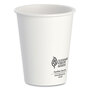 SOLO® DWTG8WCT Thermoguard Insulated Paper Hot Cups, 8 oz, White Sustainable Forest Design, 1,000/Carton