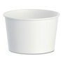 SOLO® VS60802050 Double Poly Paper Food Containers, 8 oz, 3.8" Diameter x 2.4"h, White, 50/Pack, 20 Packs/Carton