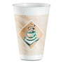 Dart® 16X16G167318 Cafe G Foam Hot/Cold Cups, 16 oz, Brown/Green/White, 1,000/Carton
