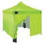Ergodyne Shax 6053 Single Lime Enclosed Pop-Up Tent Kit - 10ft x 10ft