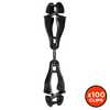 Ergodyne Squids 3420 100-pack Black Swivel Glove Clip Holder with Dual Clips