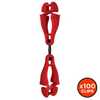 Ergodyne Squids 3420 100-pack Red Swivel Glove Clip Holder with Dual Clips