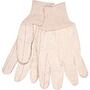 MCR Safety 9018C Cotton Double Palm Gloves, Canvas, Large