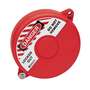 Brady Worldwide 65560 Gate Valve Lockout w/ Danger Labels, Red