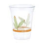 Dart® RTP16DBAREPK Bare Eco-Forward RPET Cold Cups, 16 oz to 18 oz, Leaf Design, 50/Pack