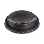 SOLO® LGXBK2 The Gourmet Lid Hot Cup Lids for Trophy Plus, Fits 12 oz to 20 oz, Black, 125 Lids/Sleeve, 12 Sleeves/Carton