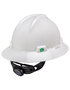 MSA 4753 V-Gard Full Brim Hard Hats Fas-Trac III Ratchet Suspension