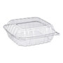 Dart® PET90PST1 ClearSeal Hinged-Lid Plastic Containers, 8.22w x 3.02h, Clear, Plastic, 250/Carton