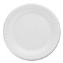 Dart® 9PWCRPK Concorde Non-Laminated Foam Plates, 9" dia, White, 125/Pack