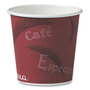 SOLO® 374SI Single-Sided Poly Paper Hot Cups, 4 oz, Bistro Design, 50/Pack, 20 Packs/Carton
