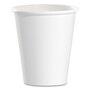 SOLO® 376W Single-Sided Poly Paper Hot Cups, 6 oz, White, 50/Pack, 20 Packs/Carton