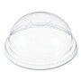 Dart® DNR662 Plastic Dome Lid, No-Hole, Fits 9 oz to 22 oz Cups, Clear, 100/Sleeve, 10 Sleeves/Carton