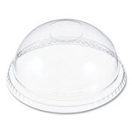 Dart® DNR662 Plastic Dome Lid, No-Hole, Fits 9 oz to 22 oz Cups, Clear, 100/Sleeve, 10 Sleeves/Carton