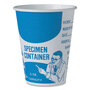 SOLO® SC378 Paper Specimen Cups, 8 oz, Blue/White, 50/Sleeve, 20 Sleeves/Carton