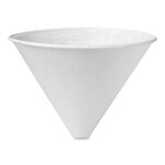 SOLO® 6SRX Bare Eco-Forward Treated Paper Funnel Cups, 6 oz, White, 250/Bag, 10/Carton