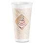 Dart® 20X16GPK Cafe G Foam Hot/Cold Cups, 20 oz, Brown/Red/White, 20/Pack