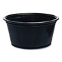 Dart® 200PCBLK Conex Complements Portion/Medicine Cups, 2 oz, Black, 125/Bag, 20 Bags/Carton