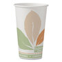 SOLO® 316PLABB Bare Eco-Forward PLA Paper Hot Cups, 16 oz, White/Green/Orange, 1,000/Carton