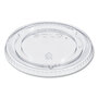 SOLO® 626TP PETE Plastic Flat Cold Cup Lids, Fits 12 oz to 24 oz Cups, Clear, 1,000/Carton