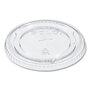 SOLO® 626TSCT PETE Flat Straw-Slot Cold Cup Lids, Fits 16 oz to 24 oz, Clear, 100/Pack, 10 Packs/Carton