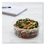 SOLO® DM8R Bare Eco-Forward RPET Deli Containers, ProPlanet Seal, 8 oz, 4.6" Diameter x 1.8"h, Clear, Plastic, 500/Carton