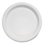 SOLO® MP6B Bare Eco-Forward Clay-Coated Paper Plate, ProPlanet Seal, 6" dia, White/Brown/Green, 1,000/Carton