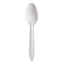 SOLO® S6SW Regal Mediumweight Cutlery, Full-Size, Teaspoon, White, 1000/Carton