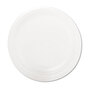 Dart® 9PWQRPK Quiet Classic Laminated Foam Dinnerware Plate, 9" dia, White, 125/Pack