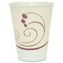 Dart® X12J8002PK Trophy Plus Dual Temperature Insulated Cups in Symphony Design, 12 oz, Beige, 100/Pack