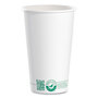 SOLO® 316PLAPLANET Compostable Paper Hot Cups, 16 oz, White/Green, 1,000/Carton