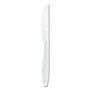 SOLO® HSWKX0007 Impress Heavyweight Full-Length Polystyrene Cutlery, Knife, White, 100/Box, 10 Boxes/Carton