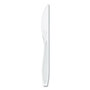 SOLO® HSWKX0007BX Impress Heavyweight Full-Length Polystyrene Cutlery, Knife, White, 100/Box