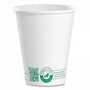 SOLO® 378PLAPLATPK Compostable Paper Hot Cups, 8 oz, White/Green, 50/Pack