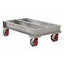 Vestil Aluminum Channel Dolly 24 In. x 42 In. 2,000 Lb. Cap, Silver