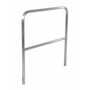 Vestil Aluminum Pipe Safety Railing 48 In, Silver